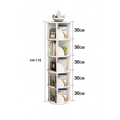 5 Tier 360° Rotating Stackable Shelves Bookshelf Organizer - Toytexx 5 Tier 360° Rotating Stackable Shelves Bookshelf Organizer - Toytexx